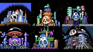 Mega Man 1-11 All Castle, Fortress, and Tower Stage Themes