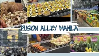 STREET FOOD AT FUSION ALLEY ALONG MANILA #foodie #yummy #manila 