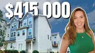 Charlotte New Build Townhouse Tour | New Build Under $450 | Charlotte NC New Construction Homes