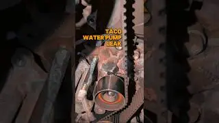 Taco water pump leak #carcommunity #automotive #mechanic #mechaniclife #car #waterpump #toyota #taco