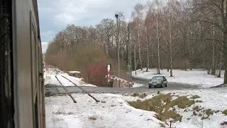 [20120225][PKP] Resztki linii 159 przed Wodzisławiem Śl. z #EN57_958 i zacięty rozjazd w Kleszczowie