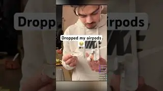 I dropped my airpods and then this happened...