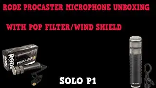 RODE PROCASTER MICROPHONE UNBOXING