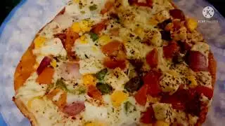 homemade healthy version of pizza 🍕 😋 must try and enjoy ✨