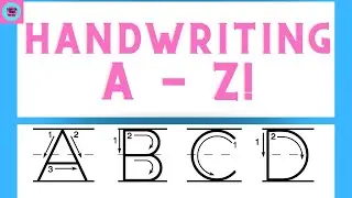 Uppercase and Lowercase Letter Formation/ PRINTABLE WORKSHEETS IN VIDEO DESCRIPTION / Handwriting