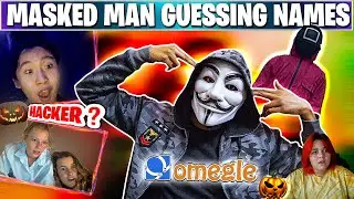 Mask Man Scaring Girls on OMGELE  by calling them with their name 😱 Part-2