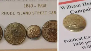 180-Year Old Stamped Metal Buttons | Town, Presidential Buttons & More
