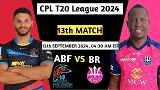 CPL 2024 - 13th Match Prediction BR vs ABF |Kensington Oval,Bridgetown,Barbados Stadium pitch Report