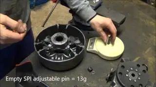 Changing TRA 3 primary clutch weight pins, on the Ski-doo rev mod! LWS ep.1