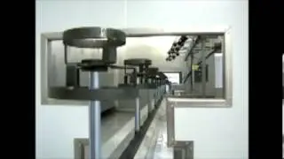 Inverted  Monorail Conveyor model M35R, Convogliatore monorotaia a pavimento modello M35R
