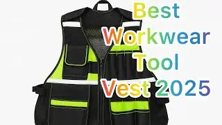 Best Workwear Tool Vest 2025 🔧 | Heavy Duty Safety Vest with Multi-Pockets for Electricians