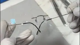 Installing Silhouette Rimless Eyeglasses ✨