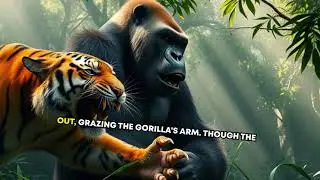 Wild Clash Chronicles: Silverback Gorilla vs Bengal Tiger - Power Meets Precision!