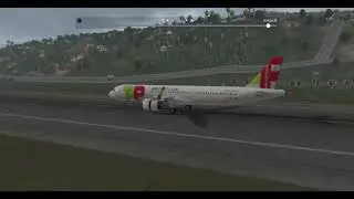 XPlane11 Lądowanie na Maderze Airbusem A321