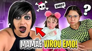 A MAMÃE VIROU EMO E A REÇÃO DE SARAH E ELOAH FOI MUITO ENGRAÇADA *Olha o que Eloah fez