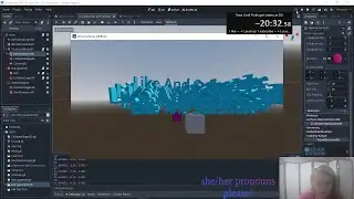 Can you platform while text is falling on your head? Godot 4 3D