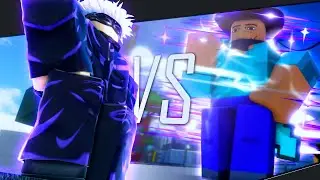 GOJO In Sakura Stand VS GOJO In Roblox Battleground Games