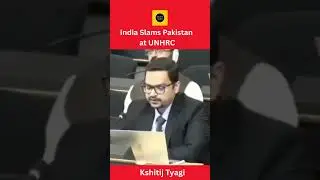 India Slams Pakistan at UNHRC || Geneva || Kshitij Tyagi #mea