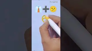 Satisfying art tutorial 👔➕😕 #art #tending #creative #artandcraft #drawingalways #shorts