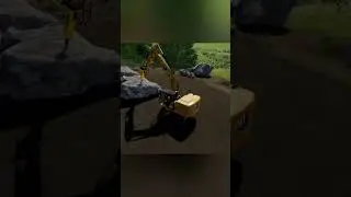 Rock destruction with the CAT 320 hydraulic hammer #ls22 #ls22mods #fs22 #fs22mod  #fs22timelapse