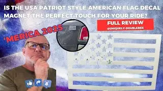 Is the USA Patriot Style American Flag Decal Magnet the Perfect Touch for Your Ride?✨