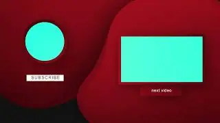 YouTube end screen template