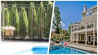 75 Turquoise Stamped Concrete Pool Design Ideas You'll Love 😊
