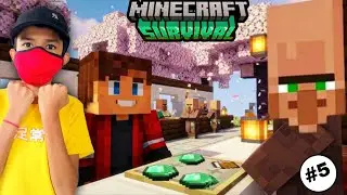 I MADE VILLAGERS TRADING HALL | MINECRAFT SURVIVAL EP-5