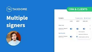 Requesting Multiple Contract Signatures in TaxDome: Firm & Client View
