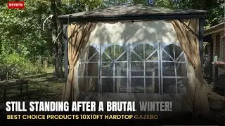 Survived Winter in This Gazebo! | 10x10 Hardtop Gazebo Review
