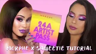 New Morphe X Saweetie 24A Artist Pass Palette Tutorial !