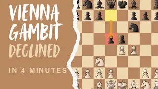 Chess Opening Guide: Vienna Gambit Declined in 4 Minutes