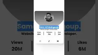 Responsive Profile Card Main | Sami Ali