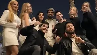 سنابات انس براس السنة الجديدة مع لانا ولين ومصطفى والأصدقاء ❤️#انس_الشايب