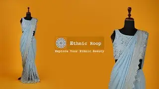 Stylish Partywear Saree || Designer Saree || Saree review || Bollywood Saree || EthnicRoop