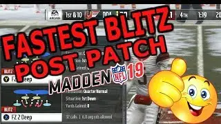 FASTEST BLITZ POST PATCH!! MADDEN 19 EASY BLITZ SETUPS-SHUTDOWN TIPS+TRICKS