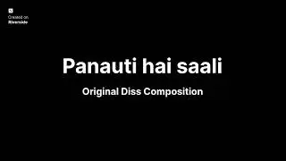 Panauti hai saali (Hindi song) | Realization of you