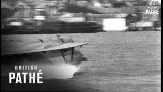 Scale Model Of Flying Boat Tested (1940)
