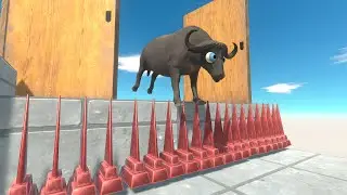 LONG JUMP OVER DEADLY Traps - Animal Revolt Battle Simulator