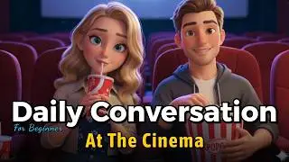Going to the Movies  🎬 🎧 Easy English Conversation for Beginners