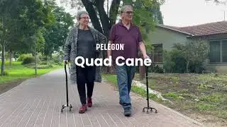 Pelegon Quad Cane 300 lb | Ultimate Stability & Independence for Seniors