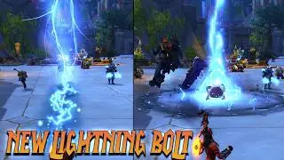 New Shaman LIGHTNING BOLT ANIMATION & SFX - WoW The War Within