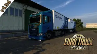 ETS2 | Scania R580 Tandem | Metz(F) ➡️ Mannheim(D) 🔹v1.54