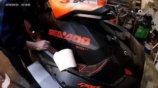 Seadoo Spark Trixx SC Wake traction mat install