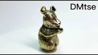 DMtse Brass Mini Antique Dog Statue Incense Holder Burner Ornaments Meditation Serene Statue