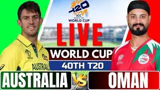 T20 World Cup 2026 live &ndash; Australia VS Oman, Live Score & Commentary | live cricket match today