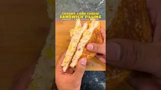 🥪😍 Cafe style creamy corn cheese sandwich filling recipe 😍 #ytshorts #sandwich #corncheese