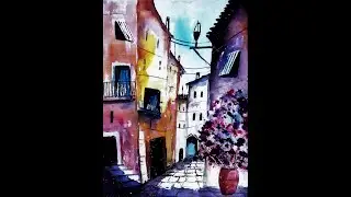 Das moderne Aquarell - Andalusien