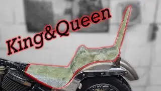 King and Queen Sitz selber bauen aus Gfk | Kawasaki Vn 800 Old school Chopper
