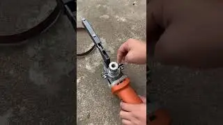 Belt Sander Bracket Angle Grinder Modified Sand Belt #tool #tools #diy #wood #Dynasty